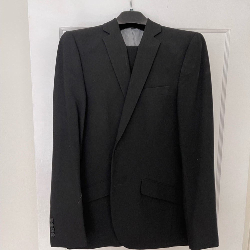 JF Ferrar Black Super Slim Fit Suit